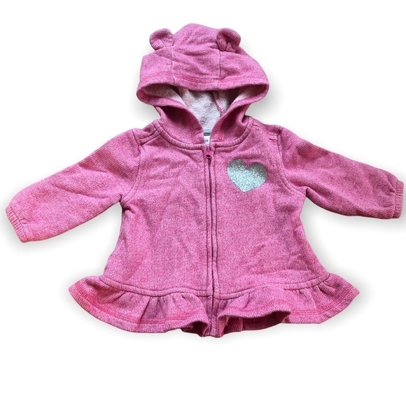 🎉3 For 15$🎉Baby Pink Zipper Hoodie - Picture 1 of 4